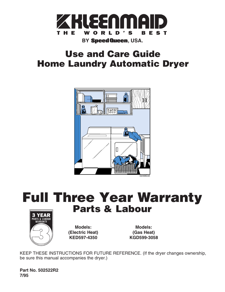 Kleenmaid KED597-4350 User Manual | 19 pages