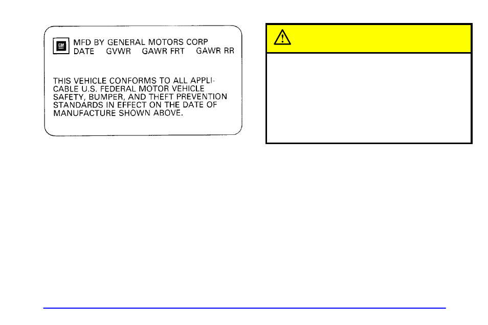 Caution | CHEVROLET 1999 Cavalier User Manual | Page 197 / 368