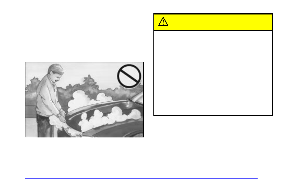 Engine overheating, Caution | CHEVROLET 1999 Cavalier User Manual | Page 215 / 368