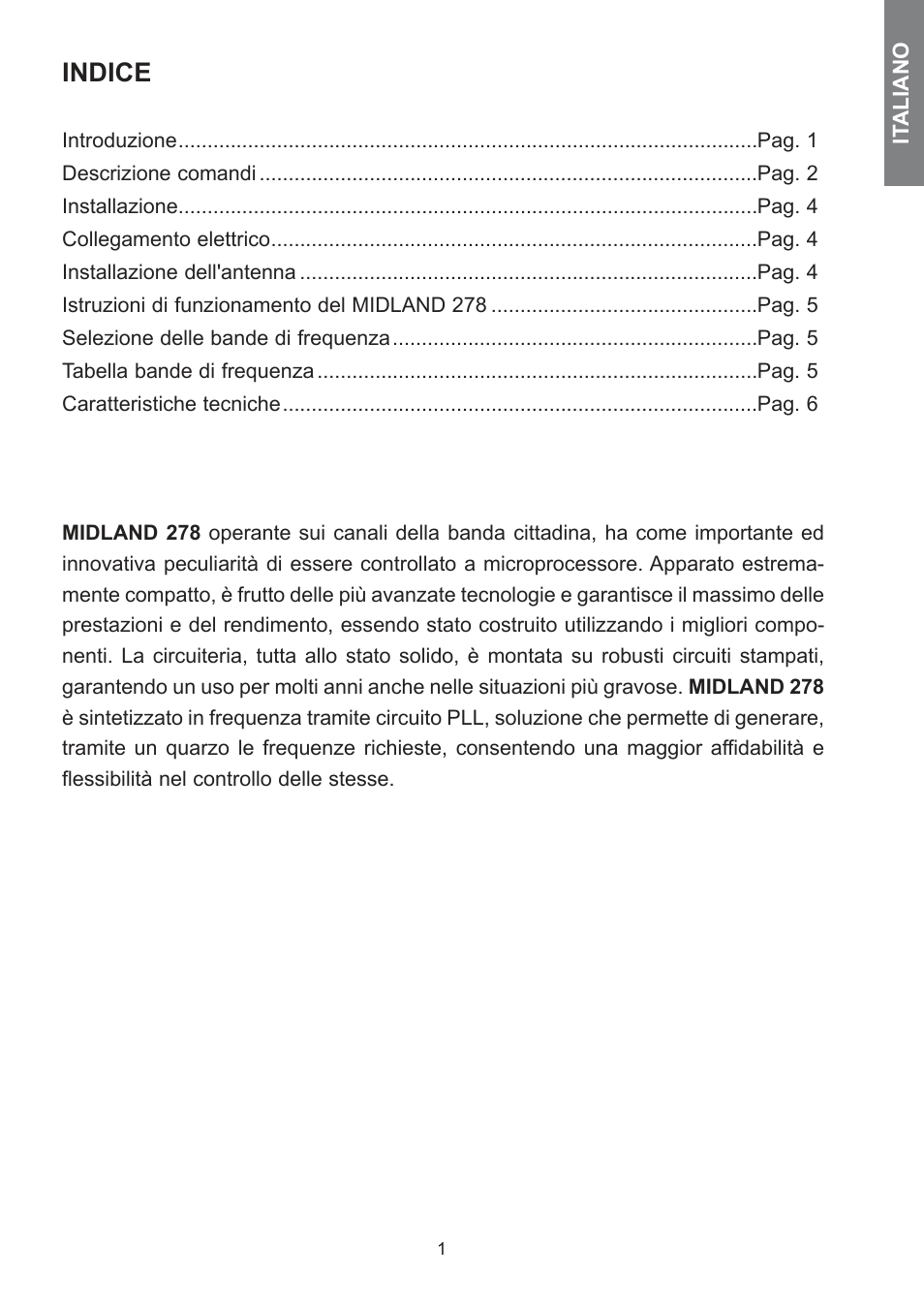 MIDLAND 278 User Manual | 56 pages