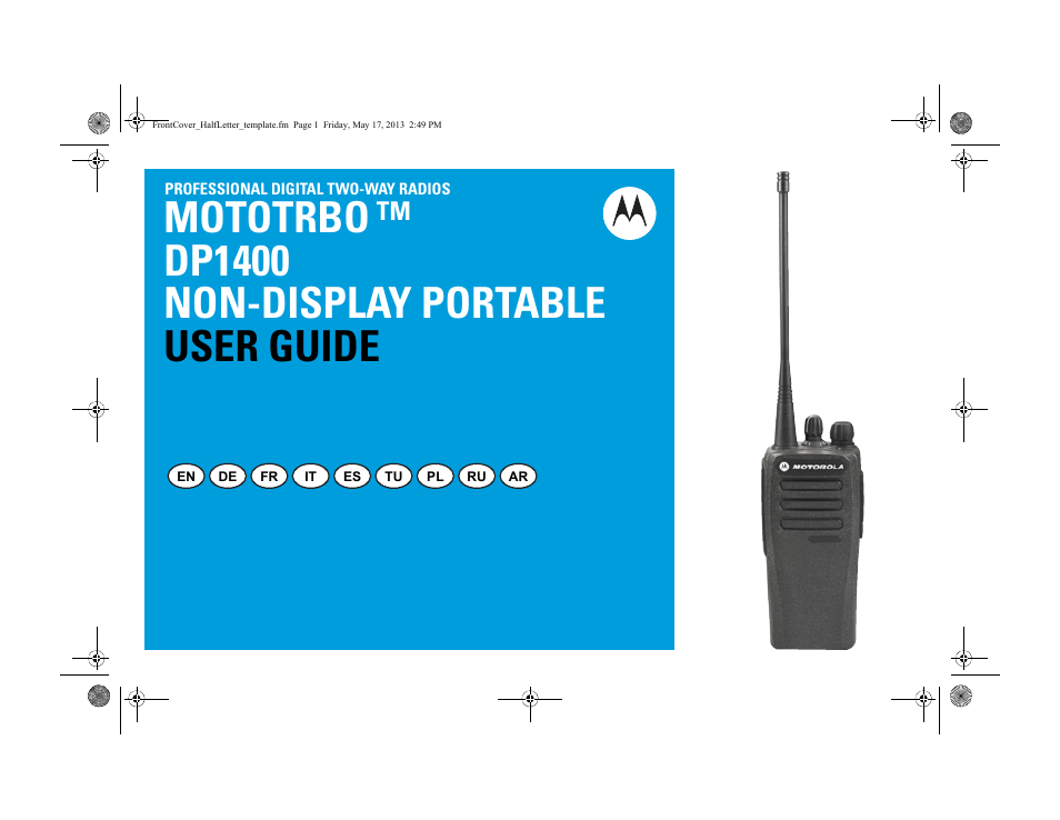 Motorola DP 1400 User Manual | 402 pages