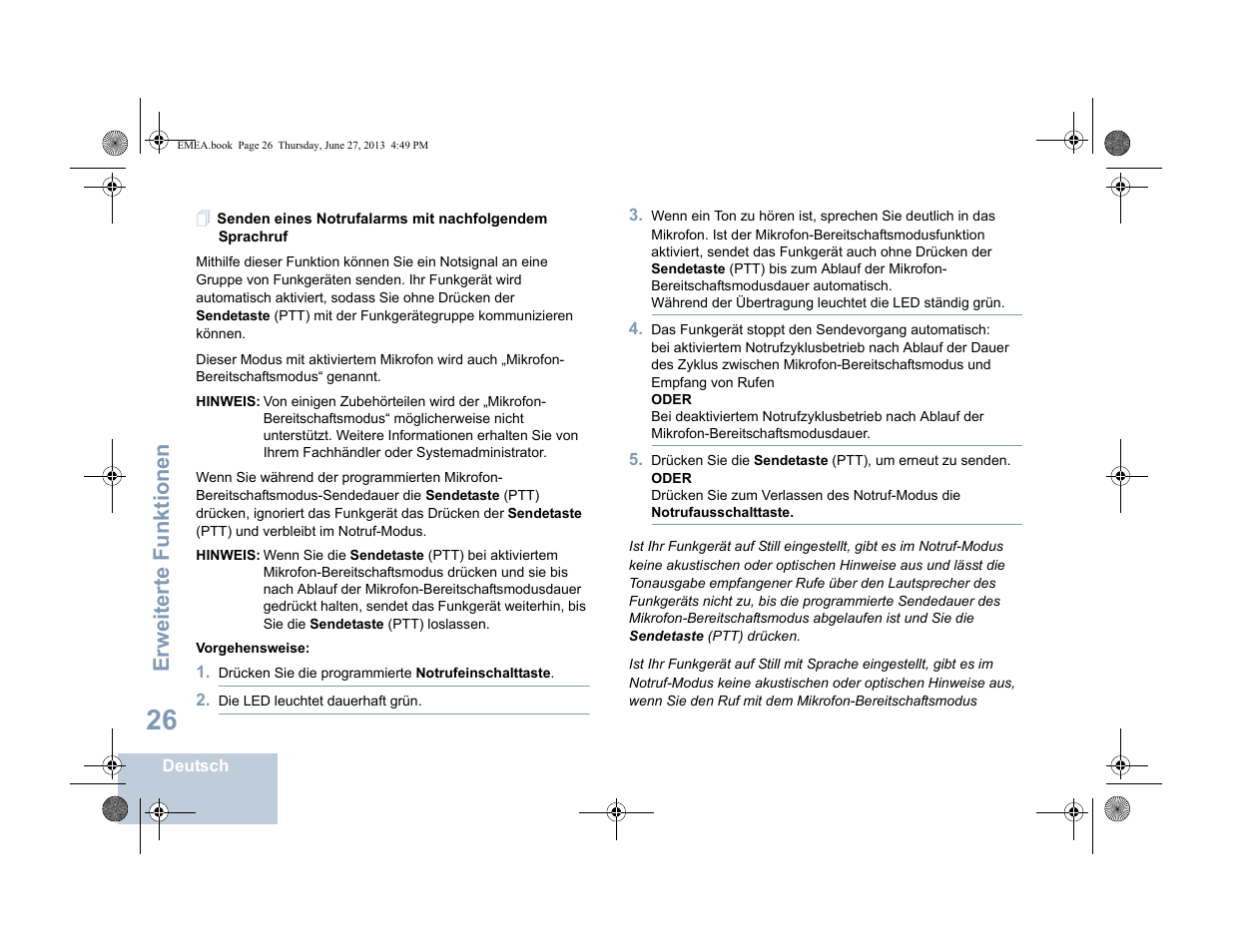 Erweiterte funktionen | Motorola DP 1400 User Manual | Page 78 / 402