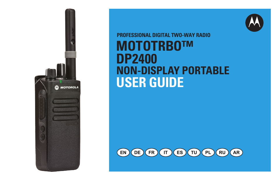 Motorola DP 2400 User Manual | 472 pages