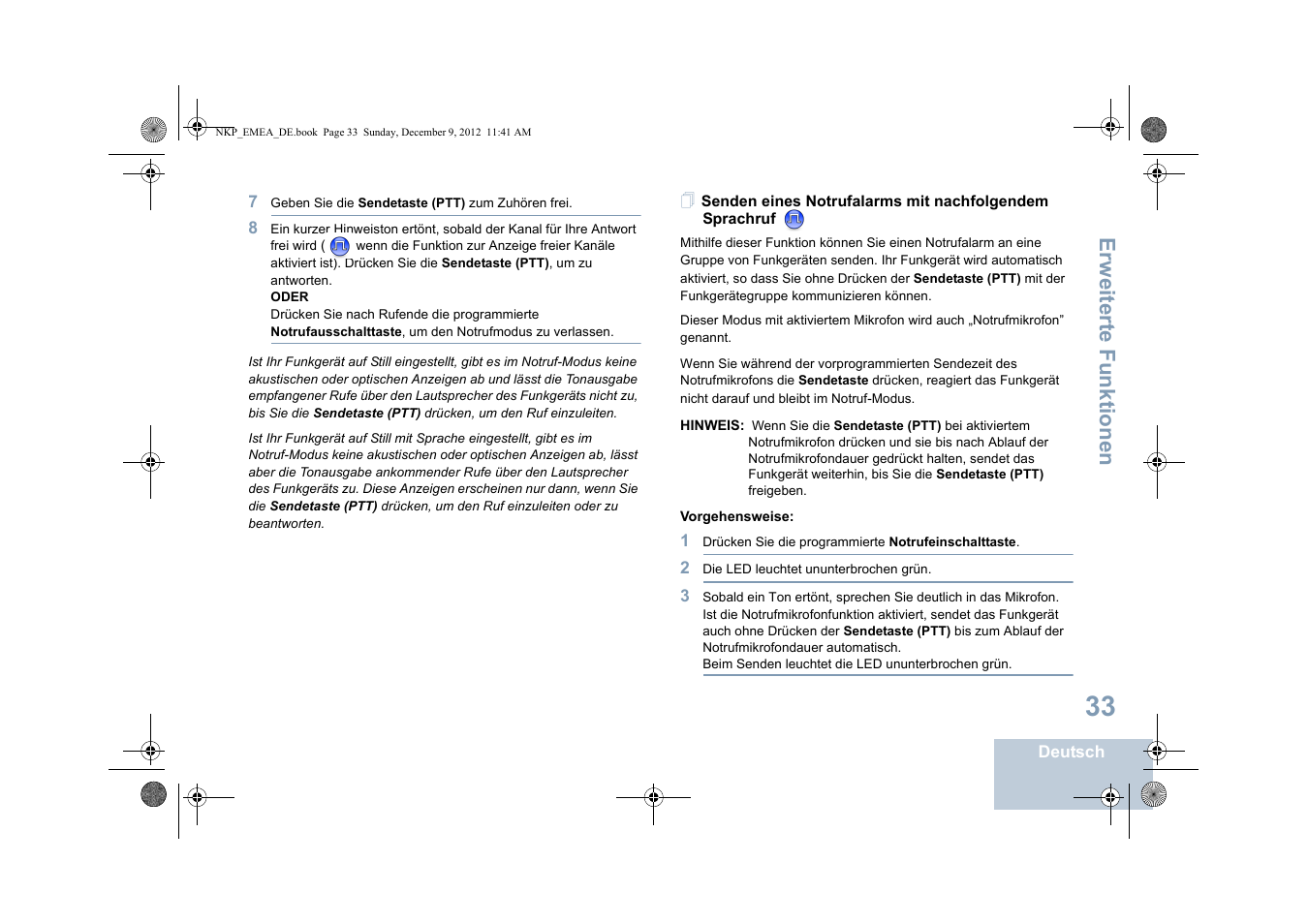 Erweiterte funktionen | Motorola DP 2400 User Manual | Page 93 / 472