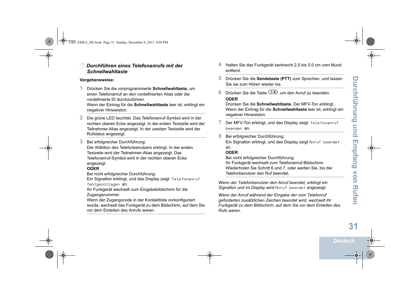 F seite 31) | Motorola DP 2600 User Manual | Page 137 / 900