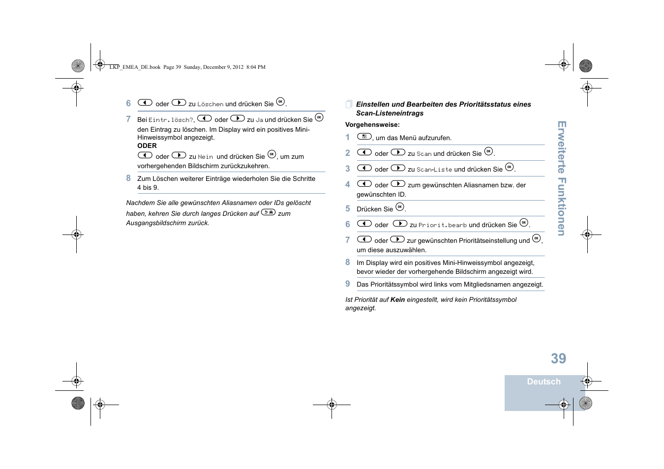 Erweiterte funktionen | Motorola DP 2600 User Manual | Page 145 / 900