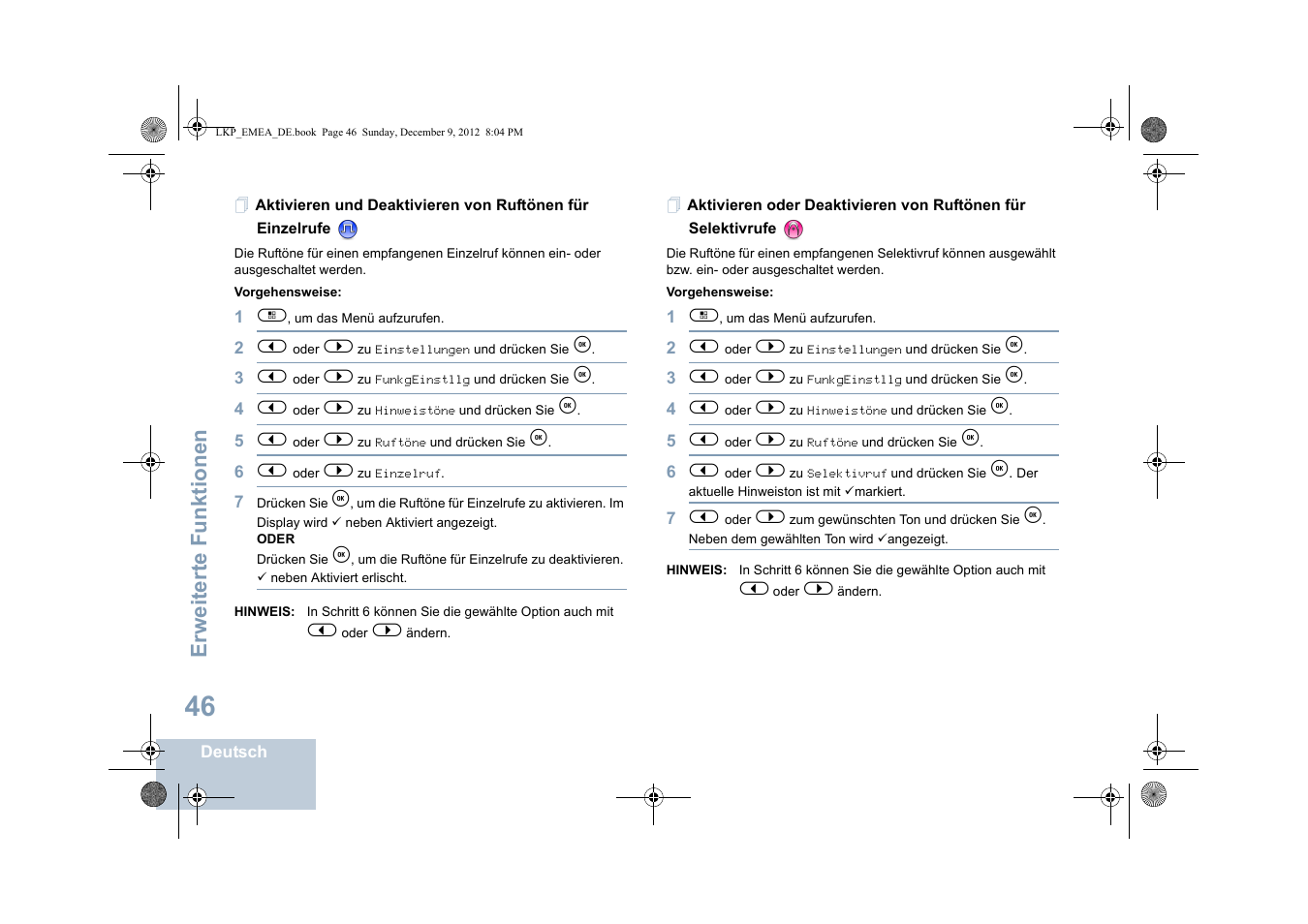 Erweiterte funktionen | Motorola DP 2600 User Manual | Page 152 / 900