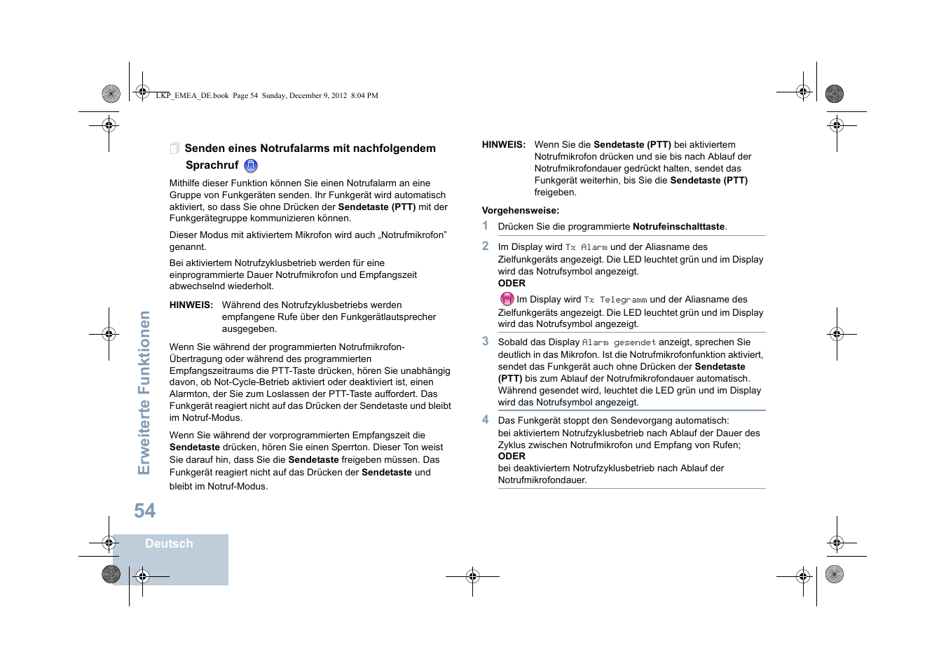 Erweiterte funktionen | Motorola DP 2600 User Manual | Page 160 / 900