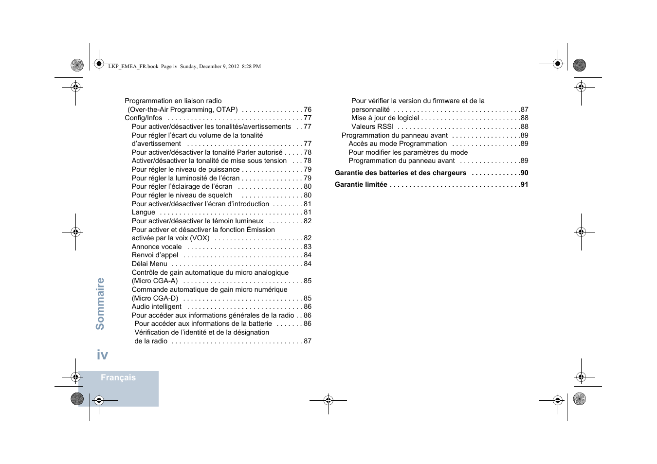 Sommaire | Motorola DP 2600 User Manual | Page 202 / 900