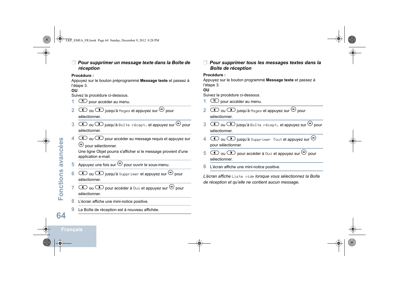 Fonctions avancées | Motorola DP 2600 User Manual | Page 270 / 900