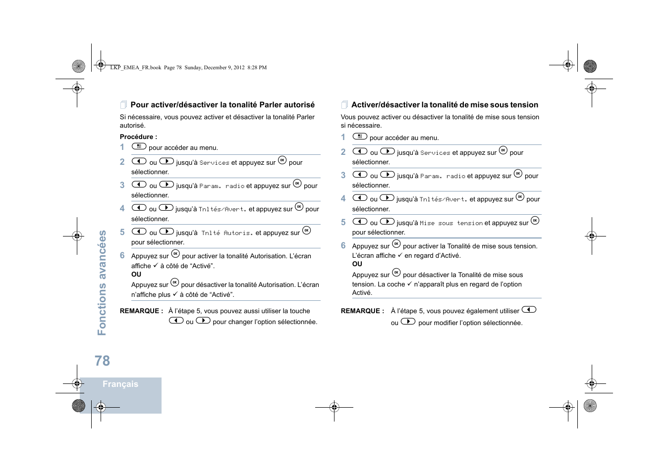 Fonctions avancées | Motorola DP 2600 User Manual | Page 284 / 900