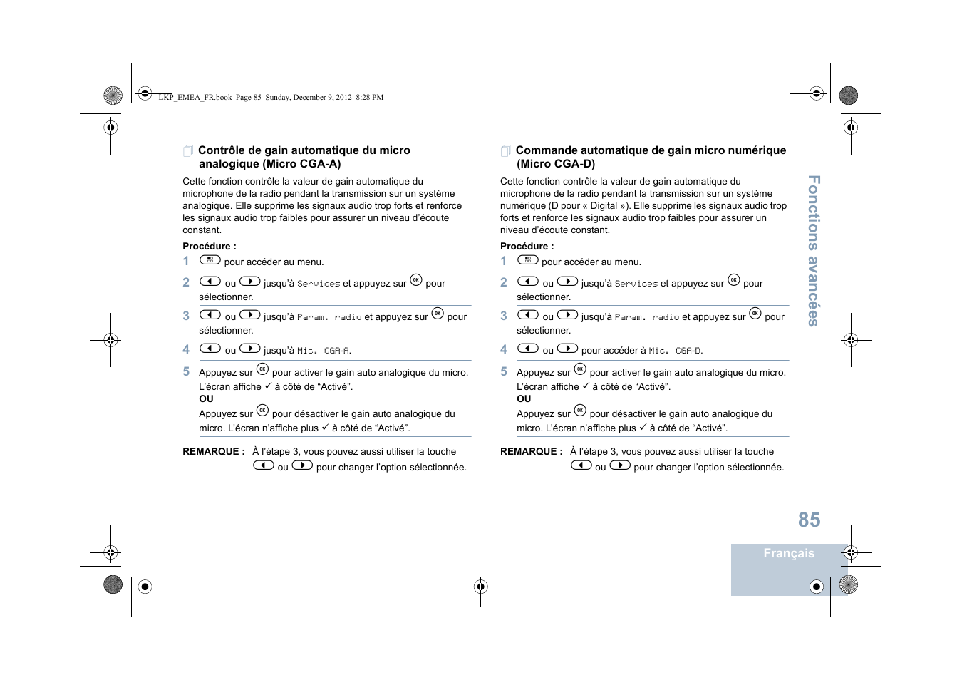 Fonctions avancées | Motorola DP 2600 User Manual | Page 291 / 900