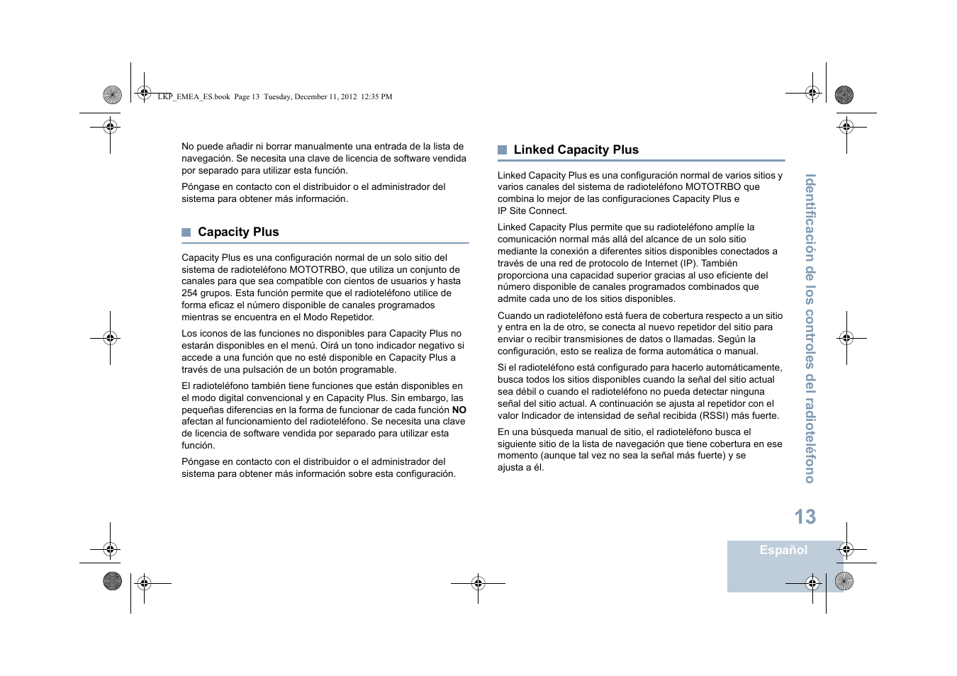 Capacity plus, Linked capacity plus, Capacity plus linked capacity plus | Motorola DP 2600 User Manual | Page 421 / 900