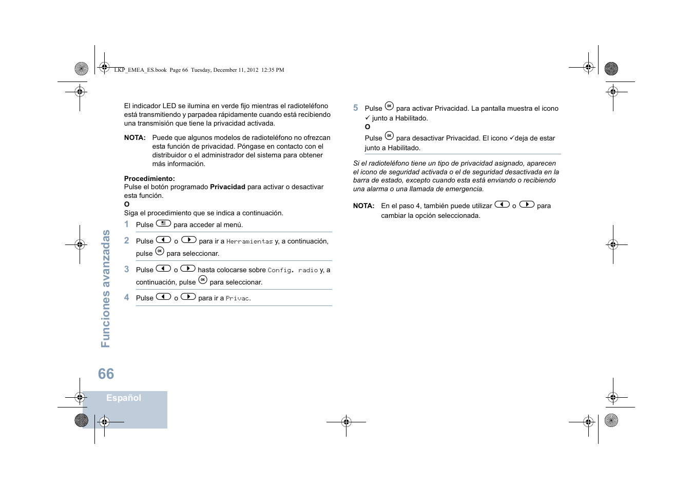 Funciones avanzadas | Motorola DP 2600 User Manual | Page 474 / 900