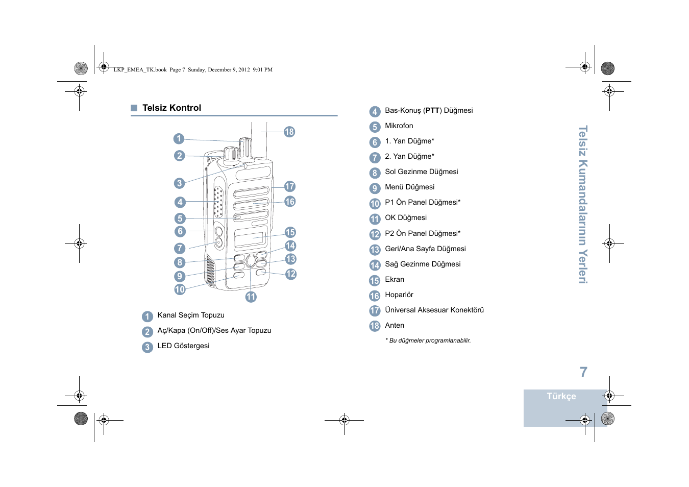 Telsiz kontrol, Sayfa | Motorola DP 2600 User Manual | Page 515 / 900