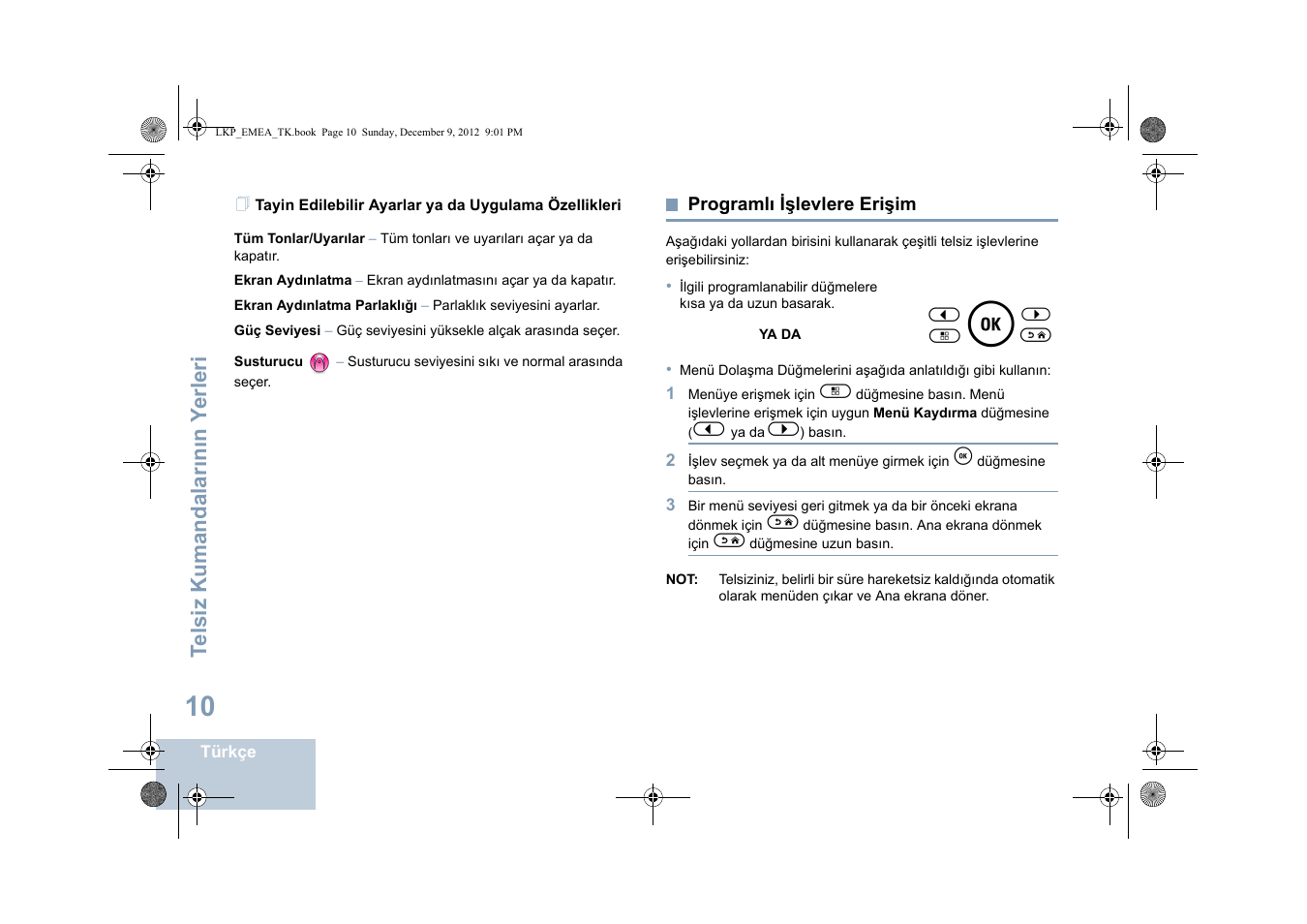 Programlı işlevlere erişim, Sayfa | Motorola DP 2600 User Manual | Page 518 / 900