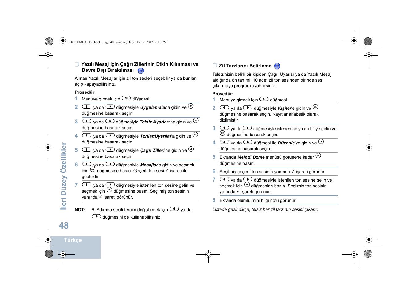 Zil tarzlarını belirleme | Motorola DP 2600 User Manual | Page 556 / 900