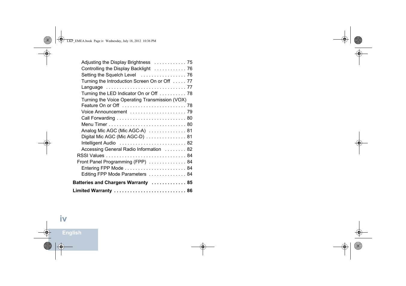 Motorola DP 2600 User Manual | Page 6 / 900