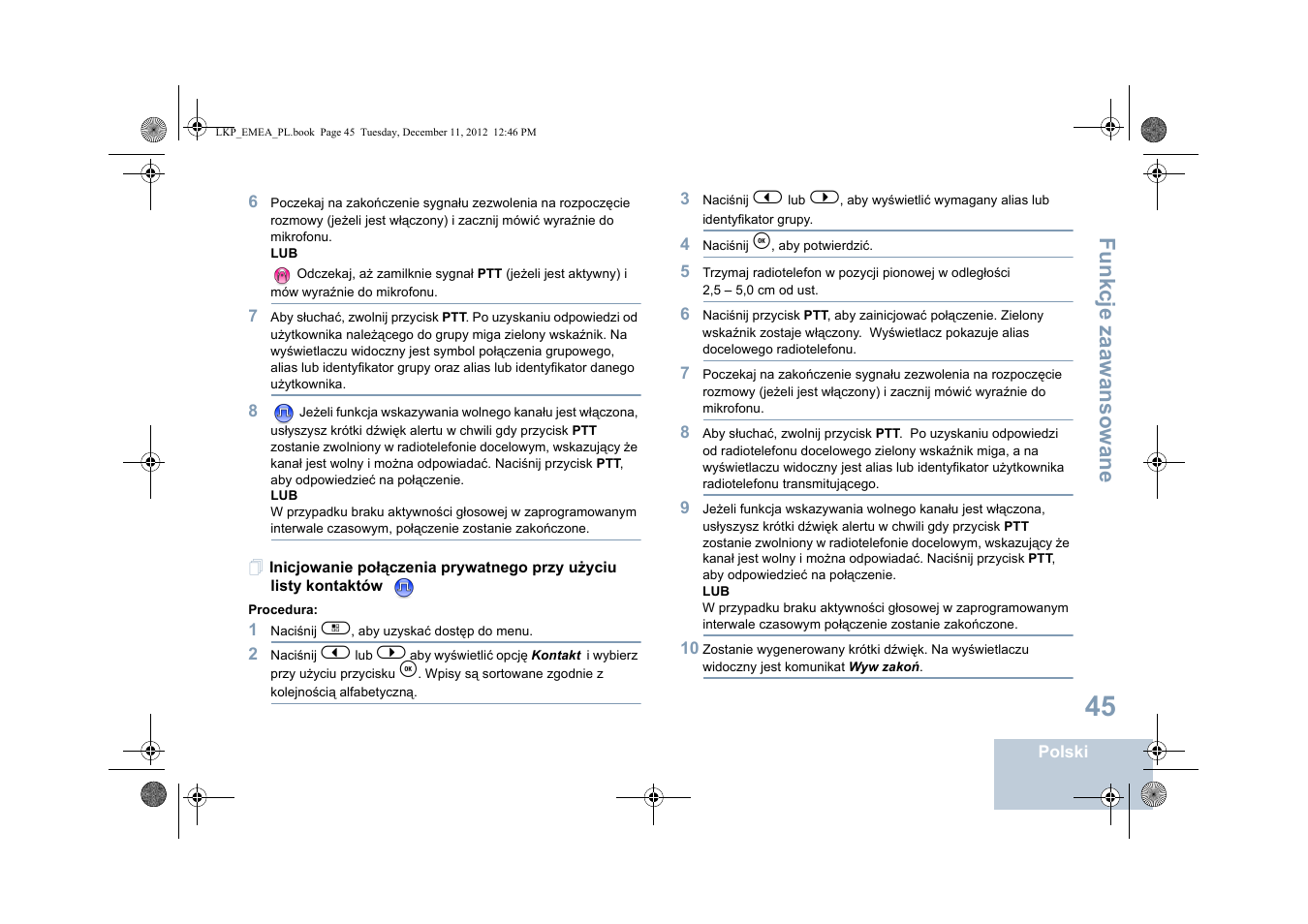 Fu n kcje zaaw an so wan e | Motorola DP 2600 User Manual | Page 653 / 900