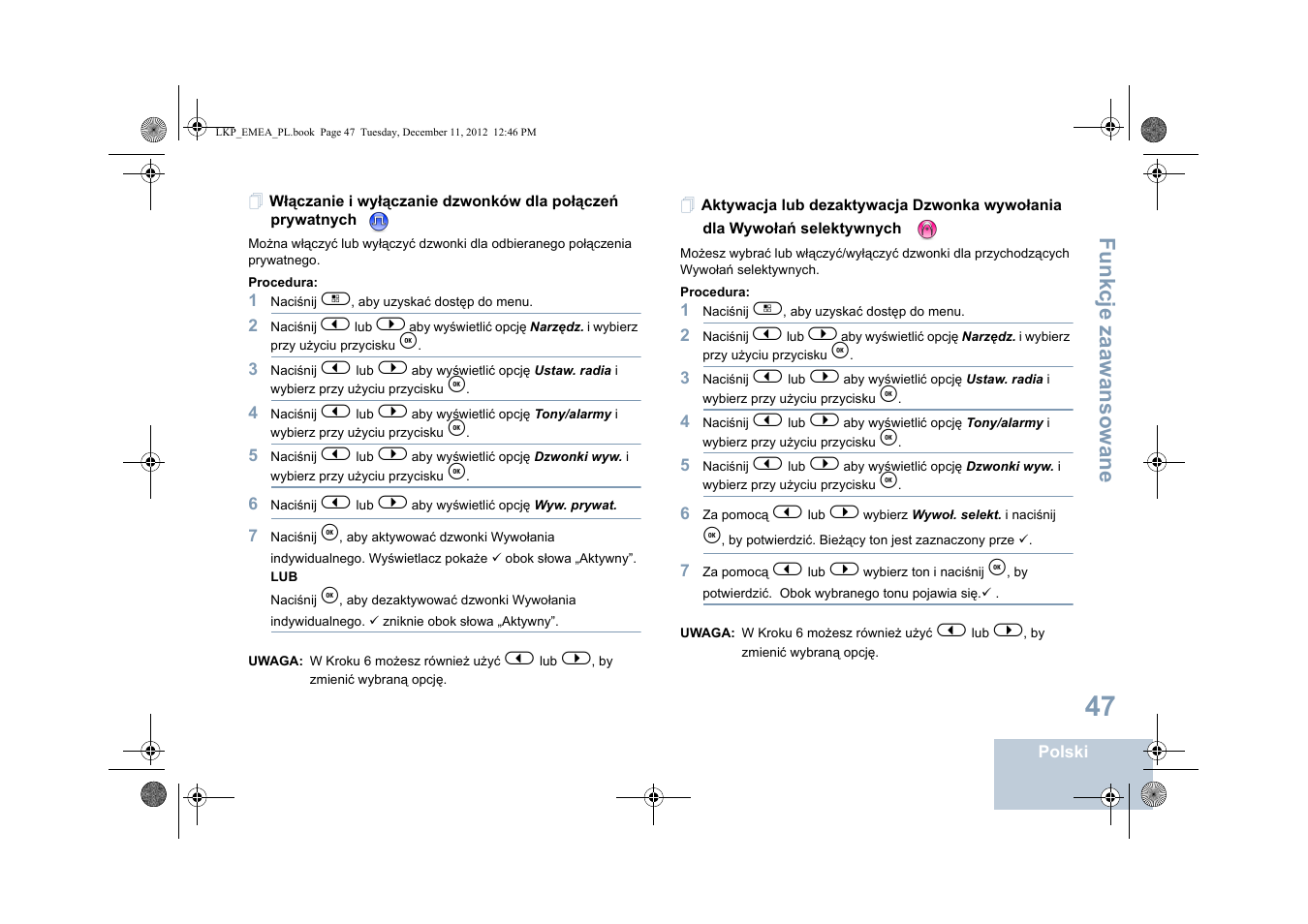 Fu n kcje zaaw an so wan e | Motorola DP 2600 User Manual | Page 655 / 900