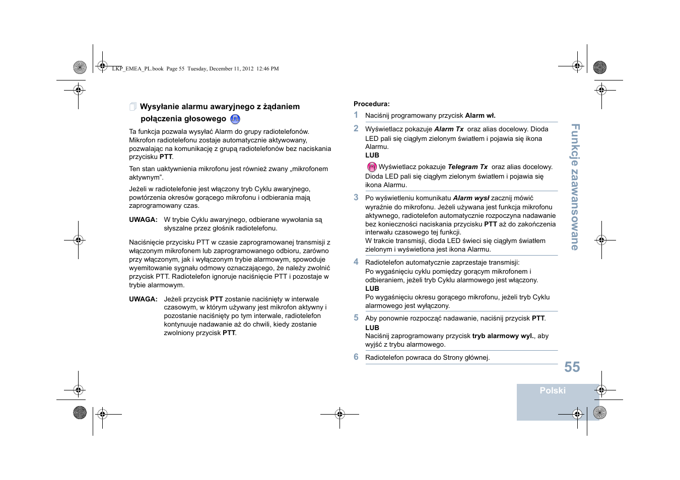 Fu n kcje zaaw an so wan e | Motorola DP 2600 User Manual | Page 663 / 900