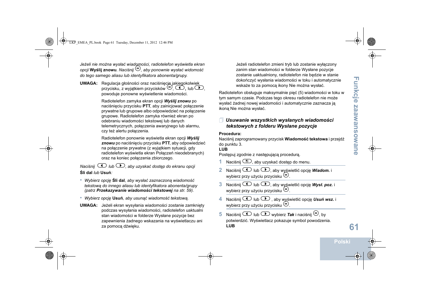 Fu n kcje zaaw an so wan e | Motorola DP 2600 User Manual | Page 669 / 900