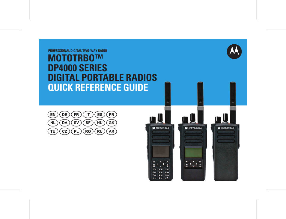 Motorola DP 4600 UHF User Manual | 40 pages