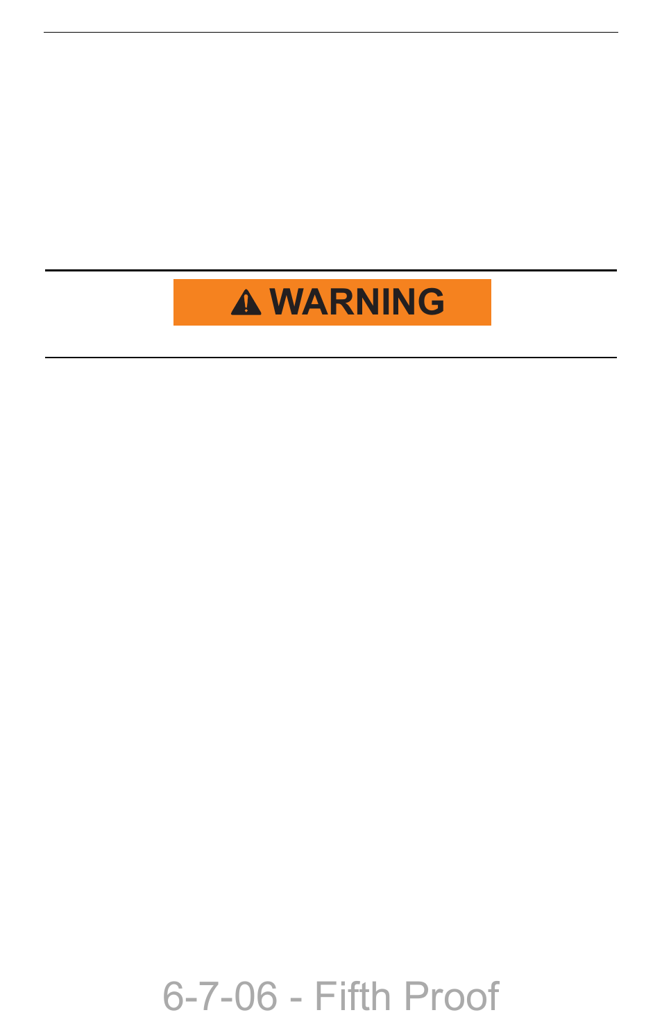 Service & maintenance safety, Electrical system hazards, Service & maintenance safety –4 | Electrical system hazards –4, 7-06 - fifth proof, Warning | Compact Power Boxer 427W User Manual | Page 14 / 86