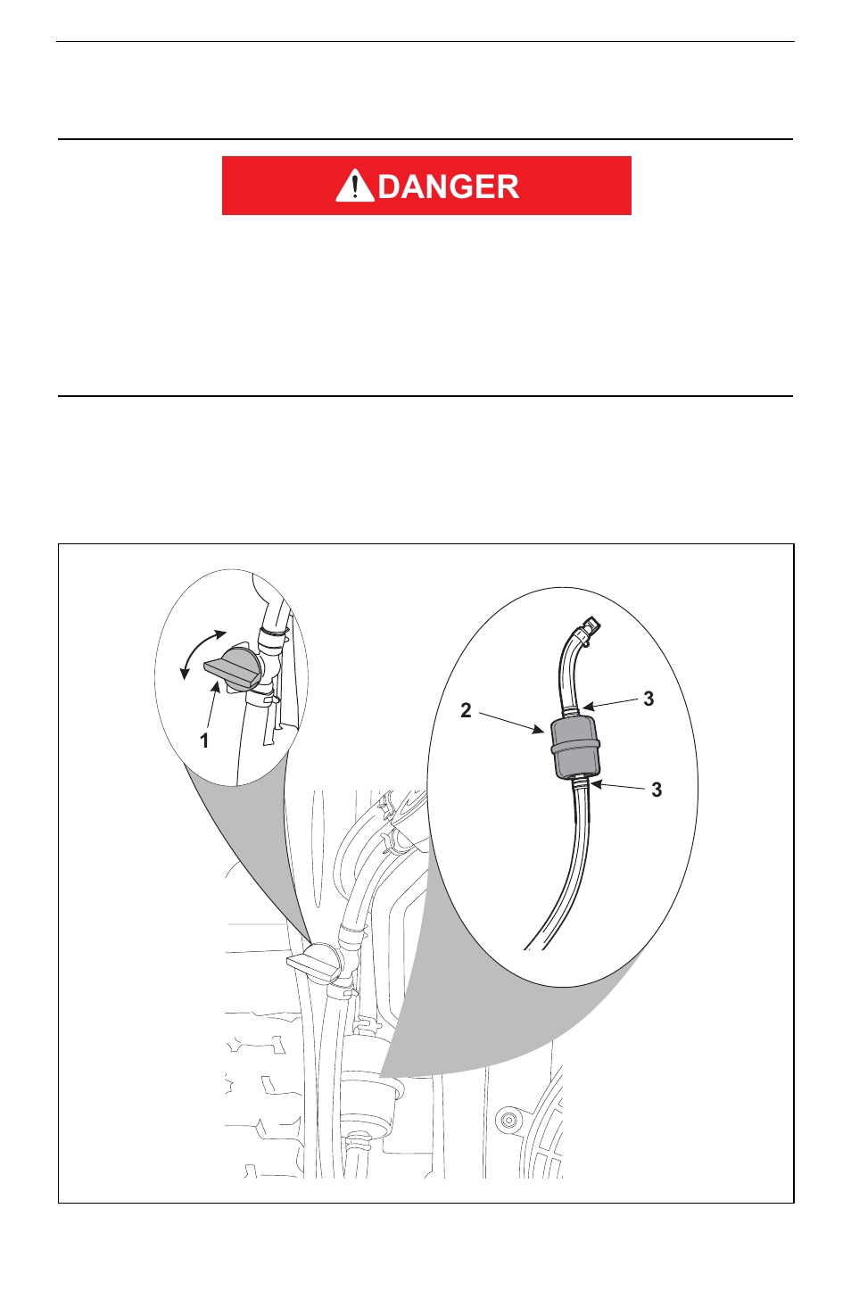 General maintenance, Draining fuel tank, General maintenance –18 | Draining fuel tank –18, Danger | Compact Power BOXER 999-823 User Manual | Page 66 / 88