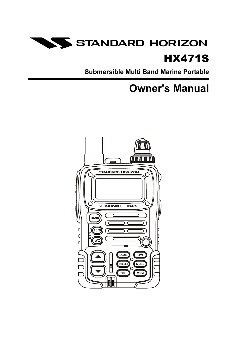 Standard Horizon HX-471S User Manual | 61 pages