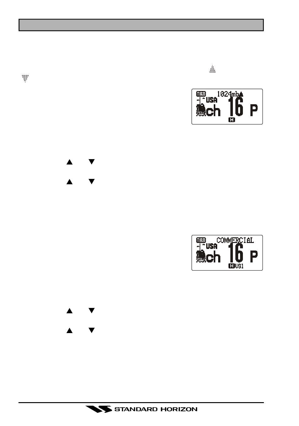 Barometer and scramabler operation | Standard Horizon HX-471S User Manual | Page 36 / 61