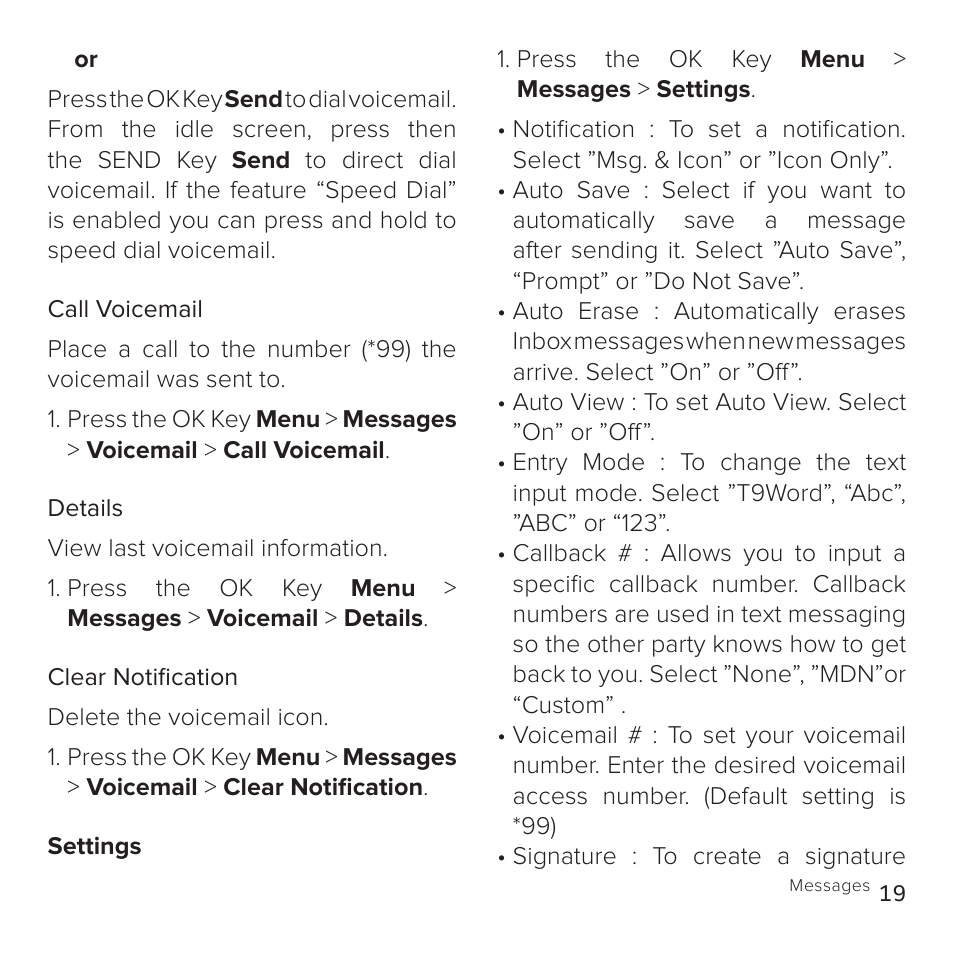 Cricket Communications A100 User Manual | Page 19 / 53