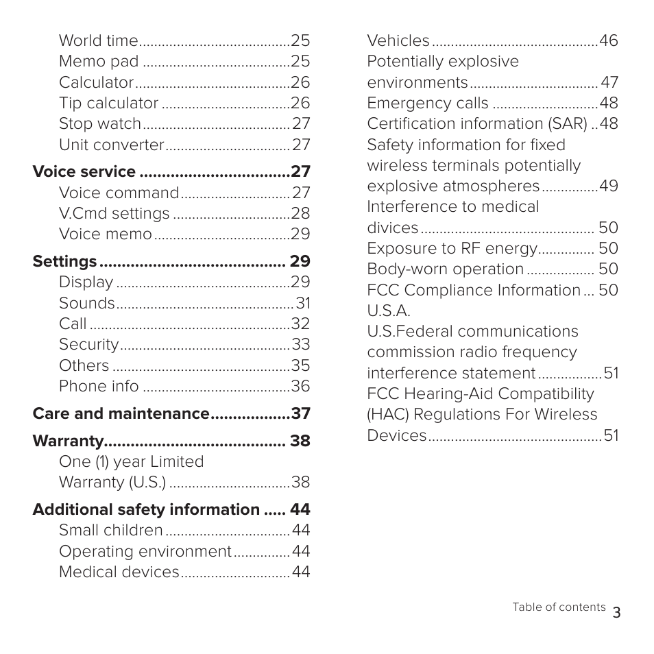 Cricket Communications A100 User Manual | Page 3 / 53