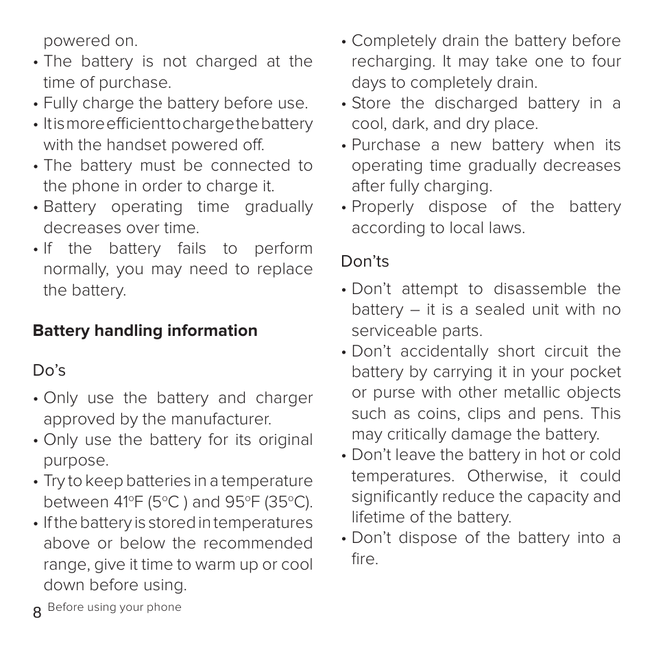 Cricket Communications A100 User Manual | Page 8 / 53