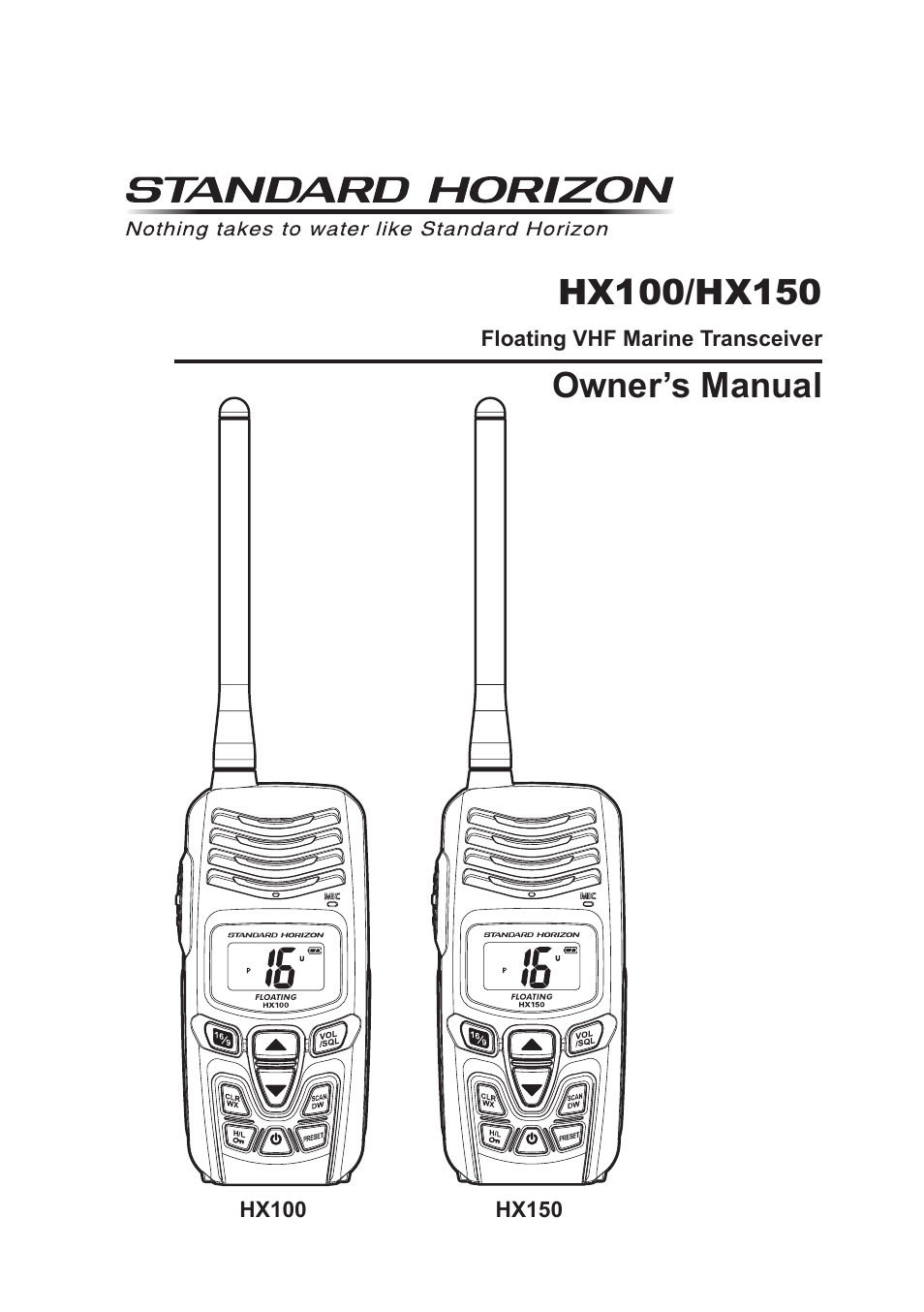 Standard Horizon HX-100S User Manual | 48 pages