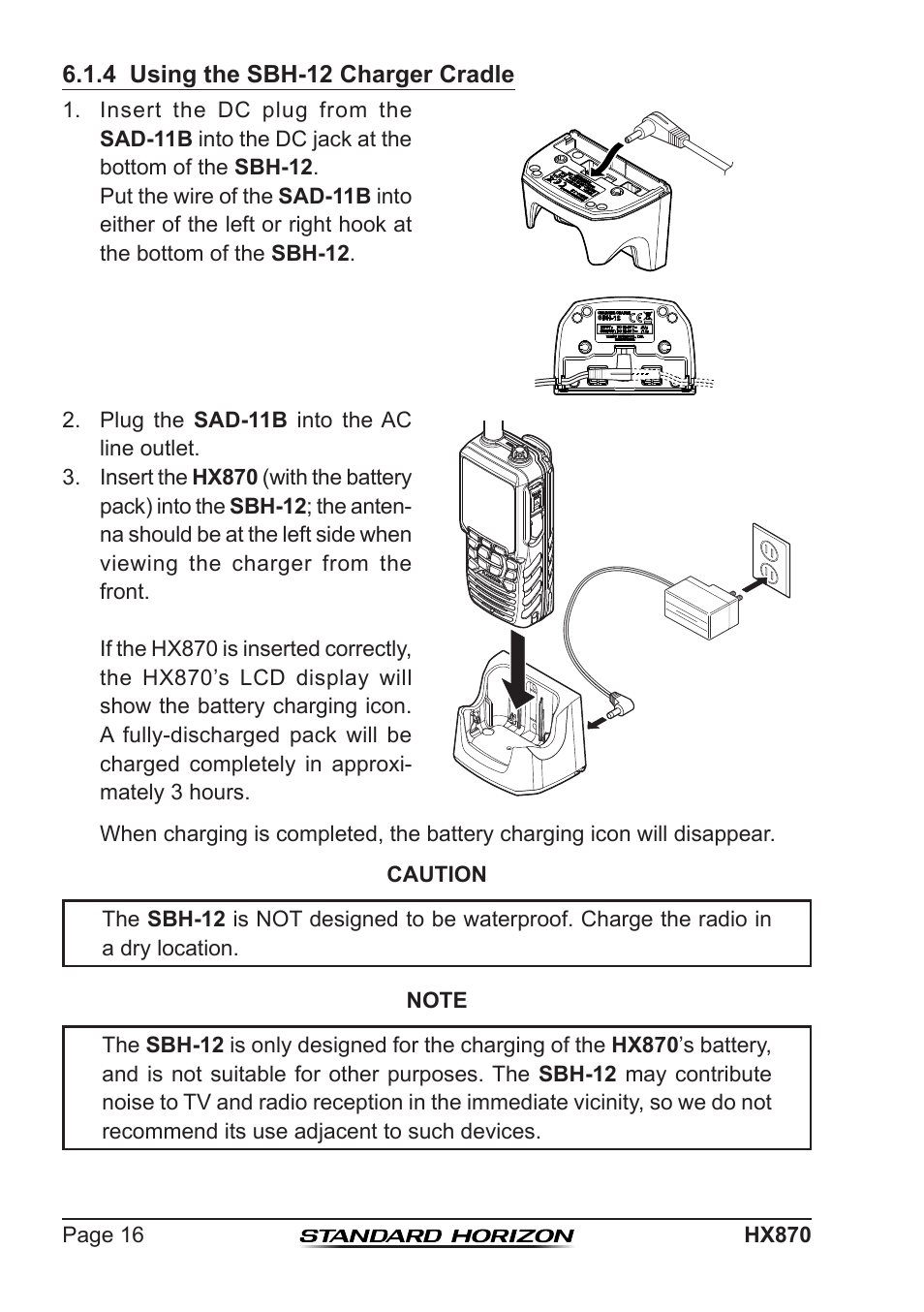 Standard Horizon HX-870 User Manual | Page 16 / 140