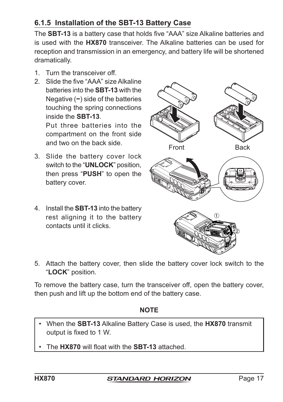 Standard Horizon HX-870 User Manual | Page 17 / 140