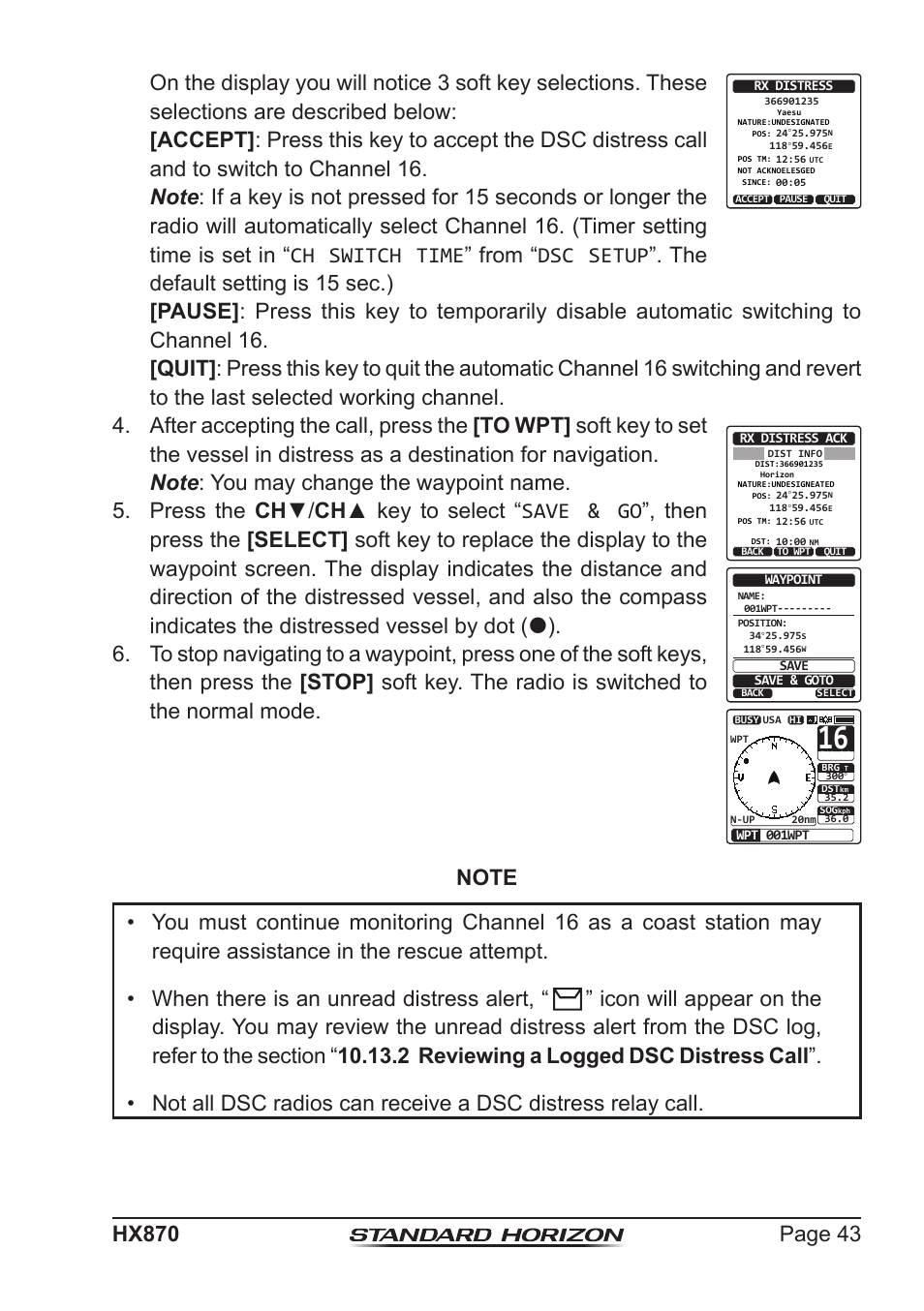 Standard Horizon HX-870 User Manual | Page 43 / 140