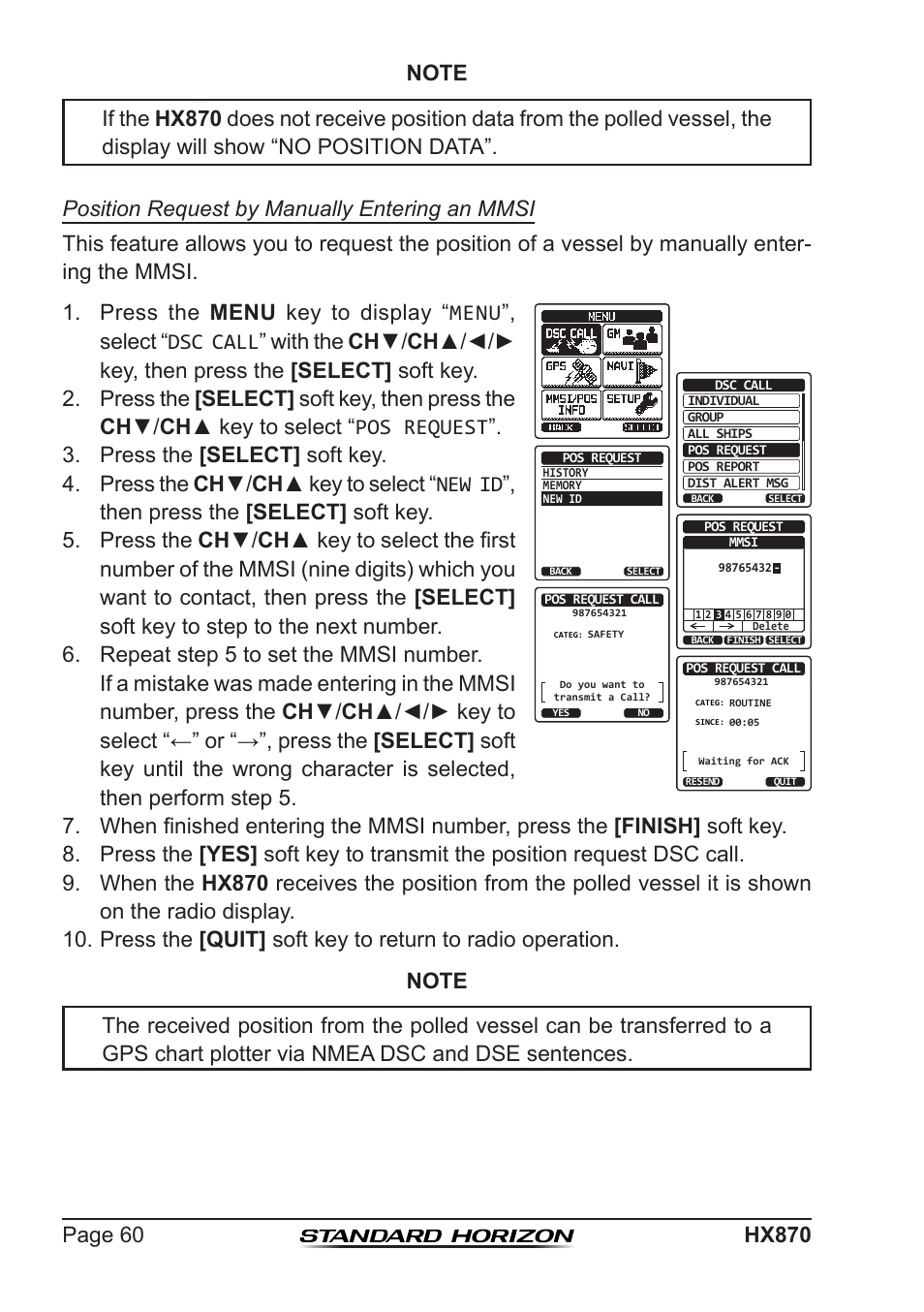 Standard Horizon HX-870 User Manual | Page 60 / 140