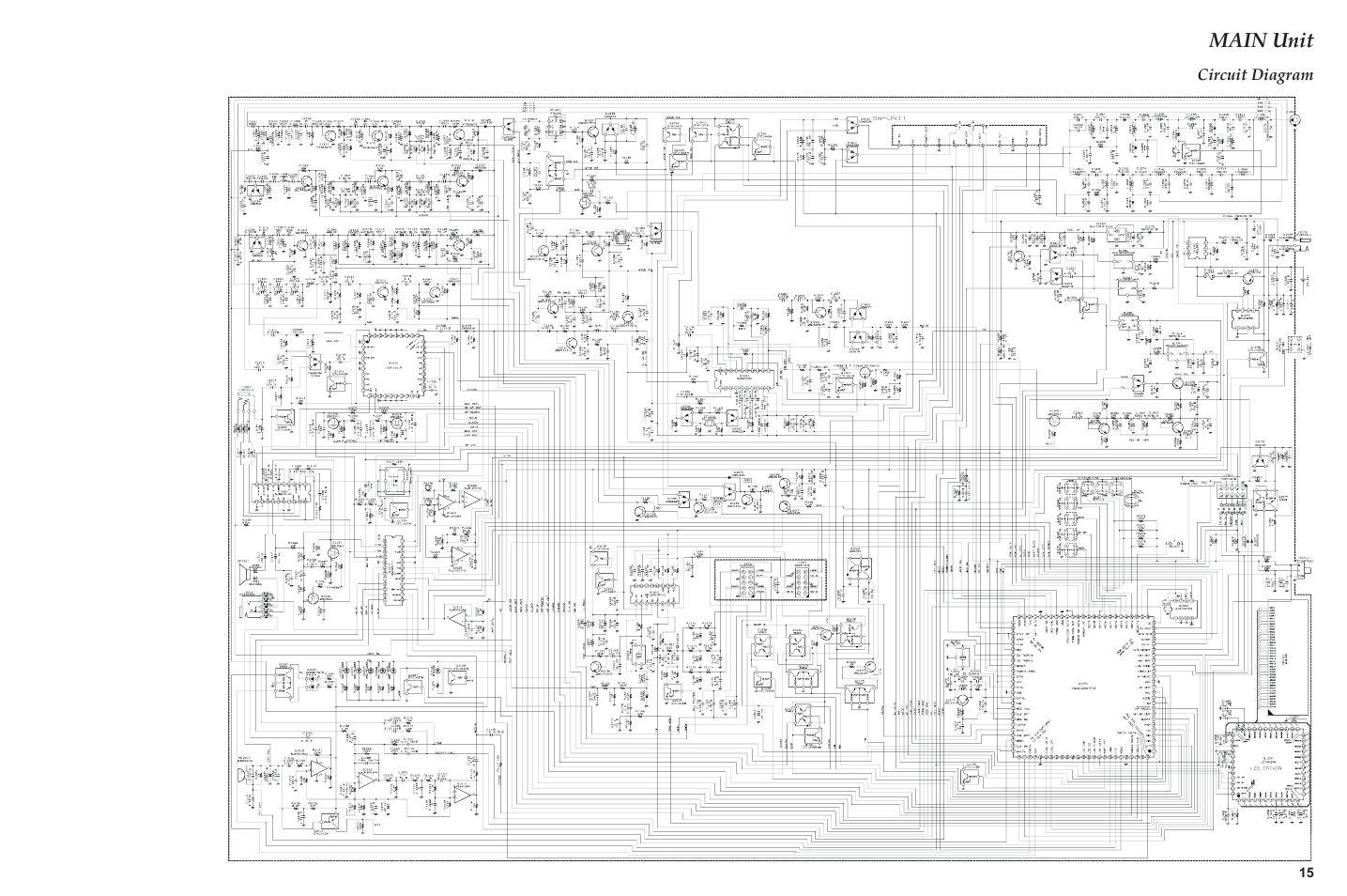 Main unit, Circuit diagram | Yaesu VX-3R Сервис-мануал User Manual | Page 15 / 44