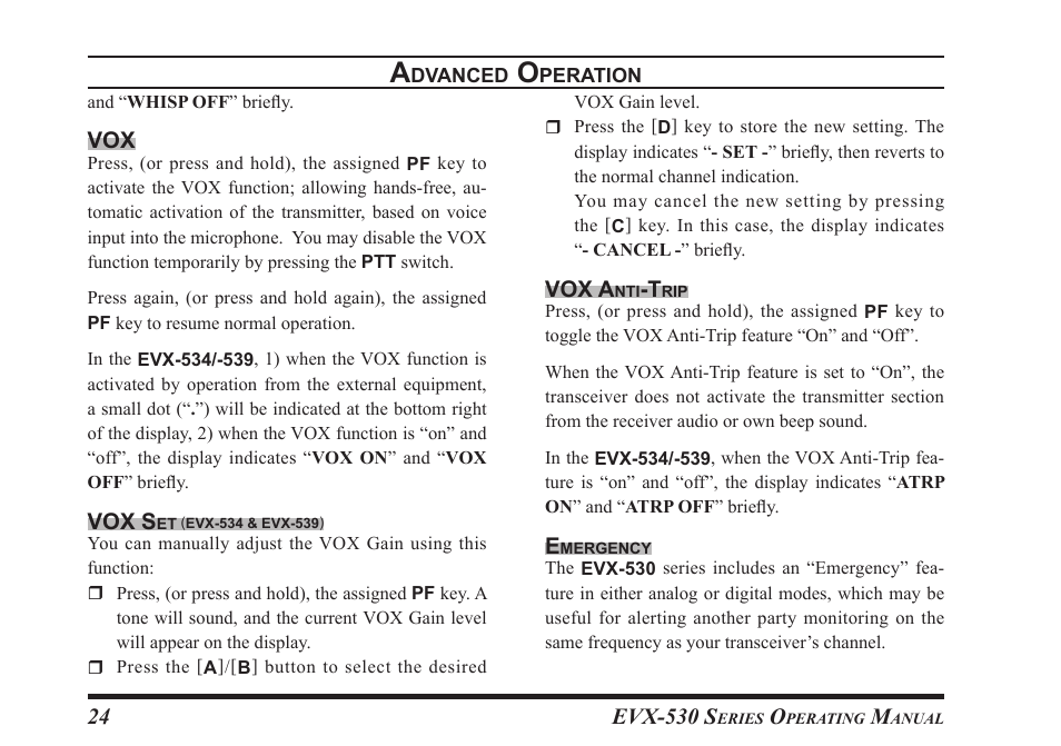 Vertex Standard eVerge EVX-531 User Manual | Page 26 / 48