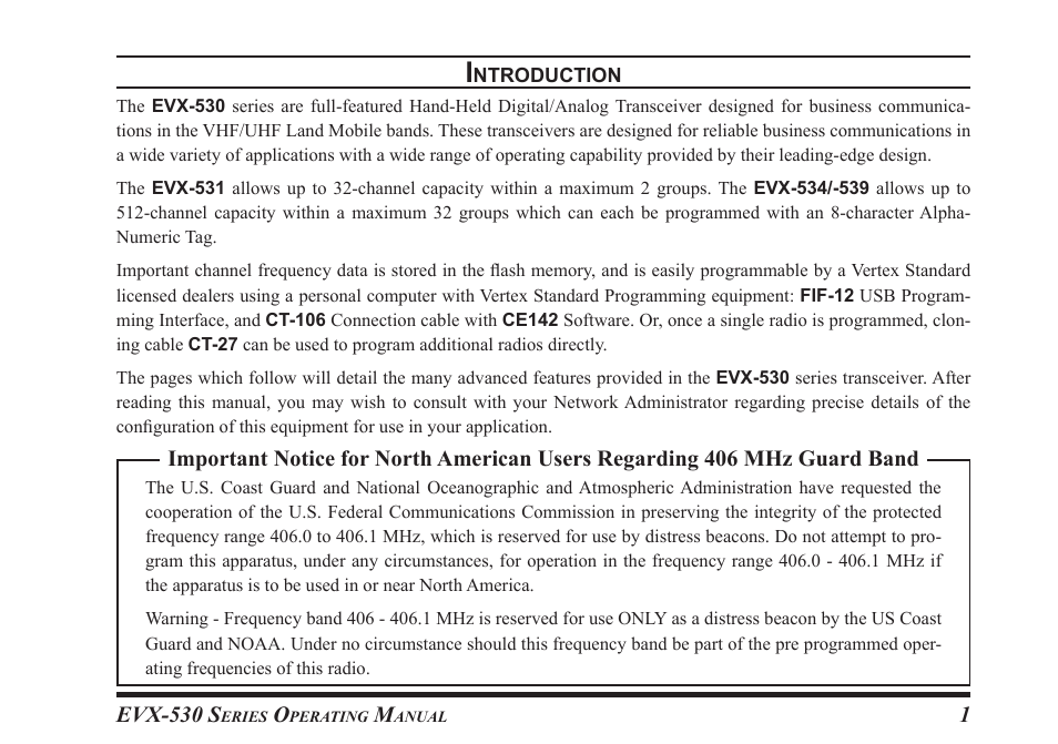 Vertex Standard eVerge EVX-531 User Manual | Page 3 / 48