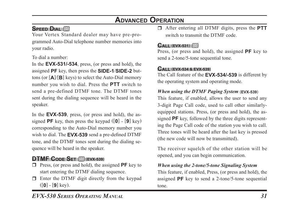 Vertex Standard eVerge EVX-531 User Manual | Page 33 / 48