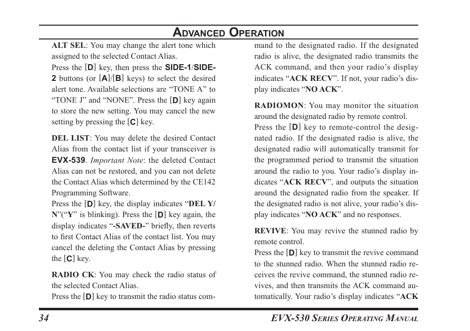 Vertex Standard eVerge EVX-531 User Manual | Page 36 / 48