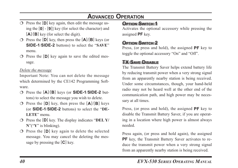Vertex Standard eVerge EVX-531 User Manual | Page 42 / 48