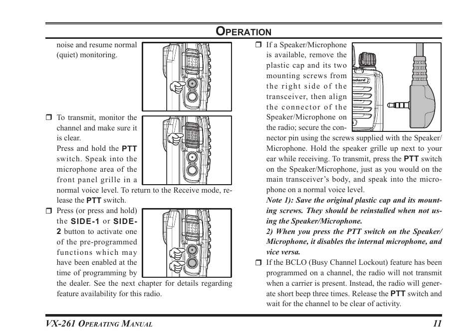 Vertex Standard VX-261 User Manual | Page 13 / 24