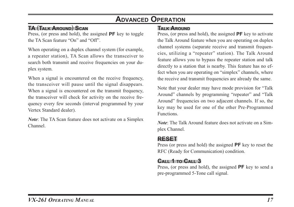 Vertex Standard VX-261 User Manual | Page 19 / 24