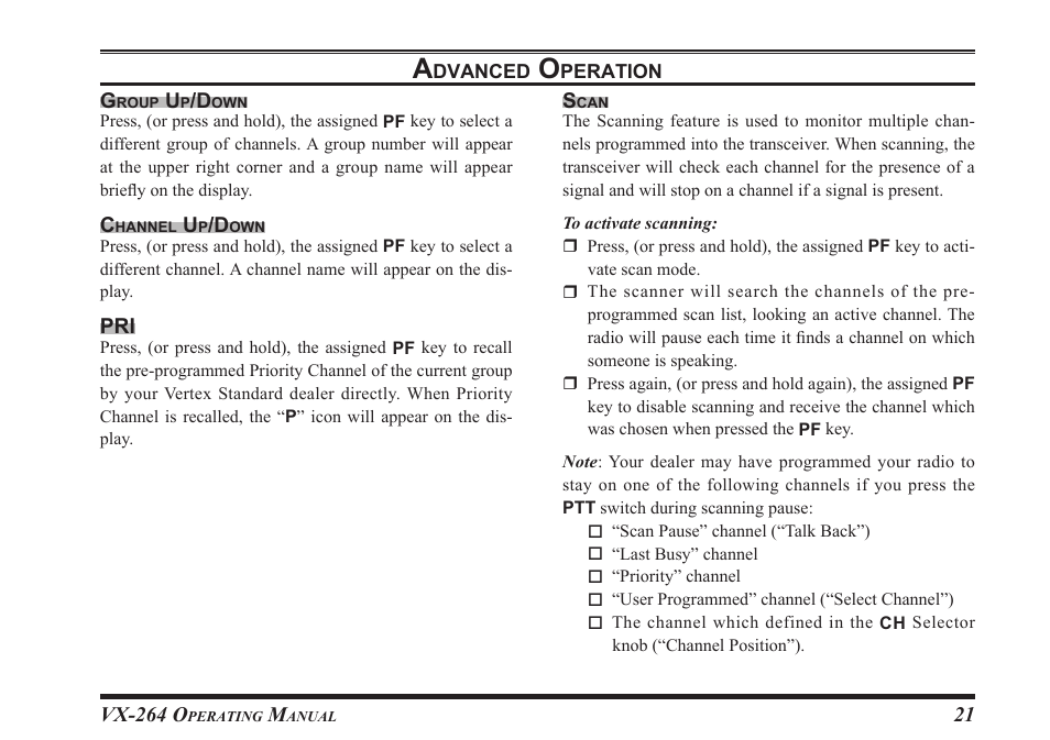 Vertex Standard VX-264 User Manual | Page 23 / 32
