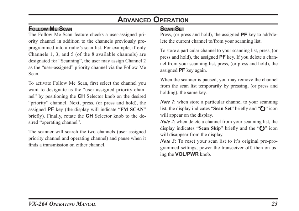 Vertex Standard VX-264 User Manual | Page 25 / 32
