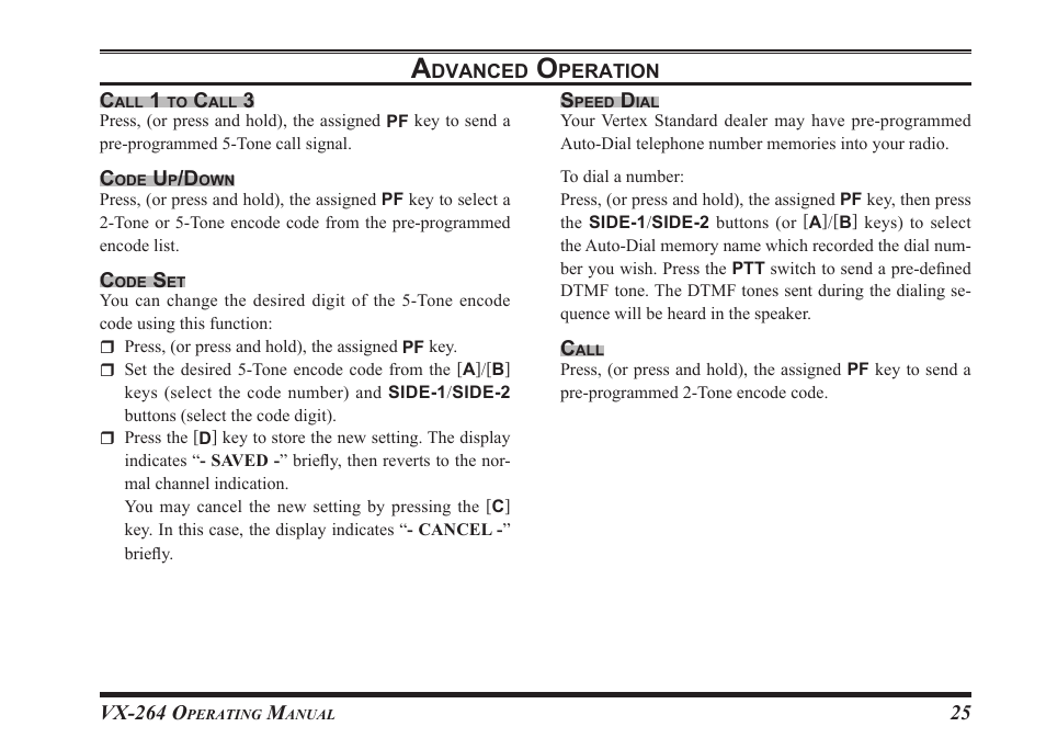 Vertex Standard VX-264 User Manual | Page 27 / 32
